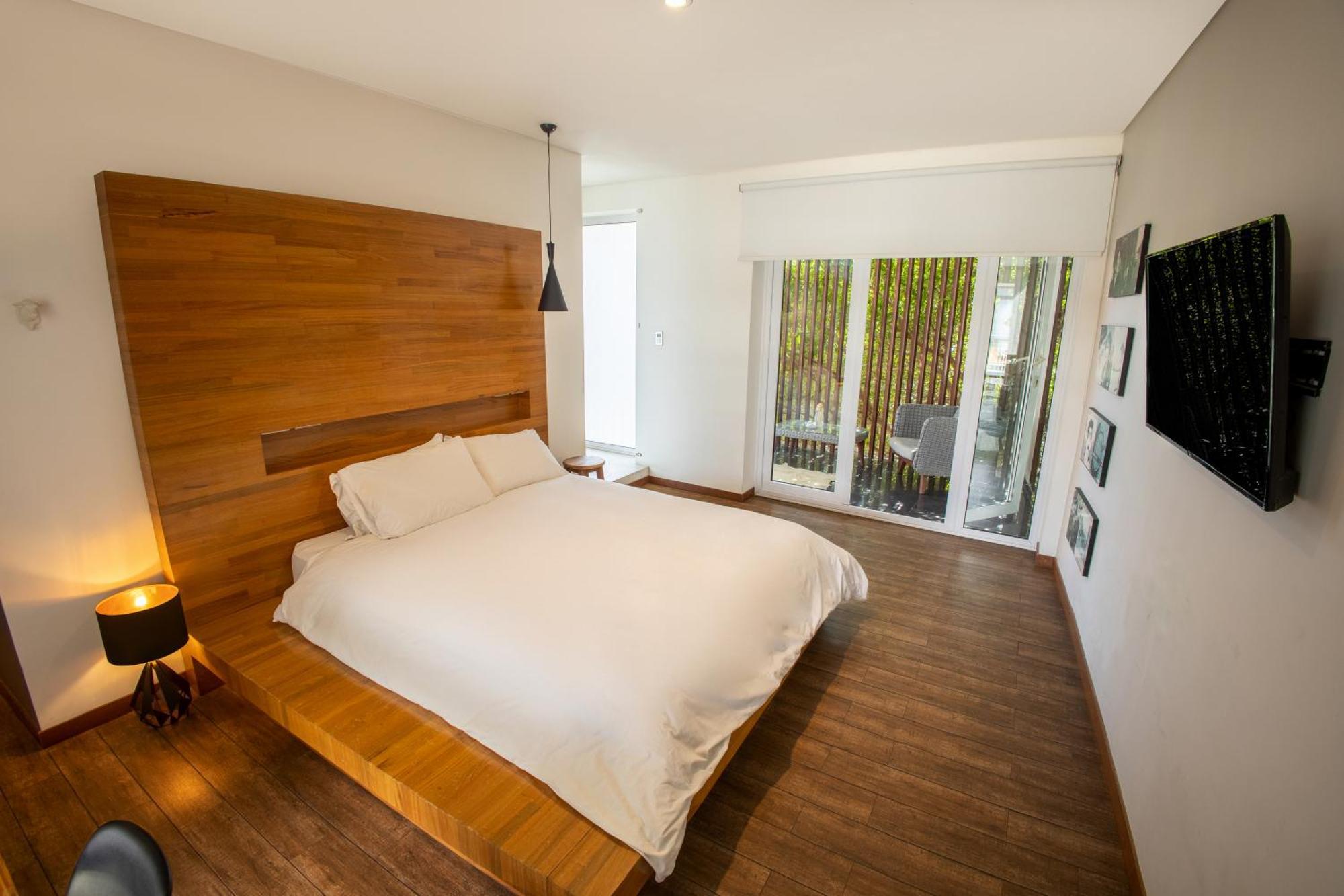 Cosmopolitano Hotel Boutique 산타 크루즈 드 라 시에라 외부 사진 A bedroom at the hotel