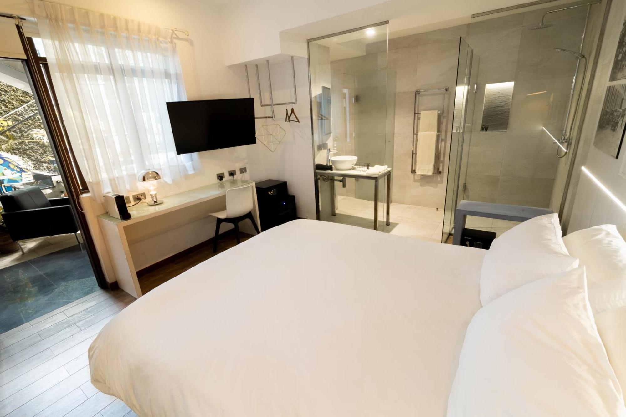 Cosmopolitano Hotel Boutique 산타 크루즈 드 라 시에라 외부 사진 A room at the hotel